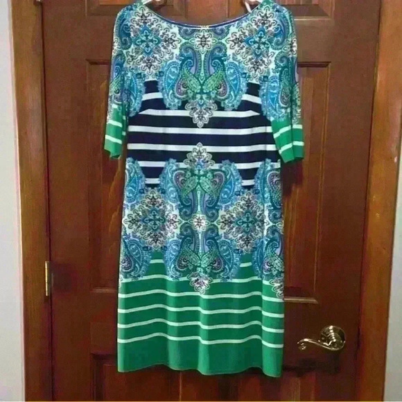 Eliza J Women’s Paisley Dress Multicolor Size 10 - Picture 2 of 12